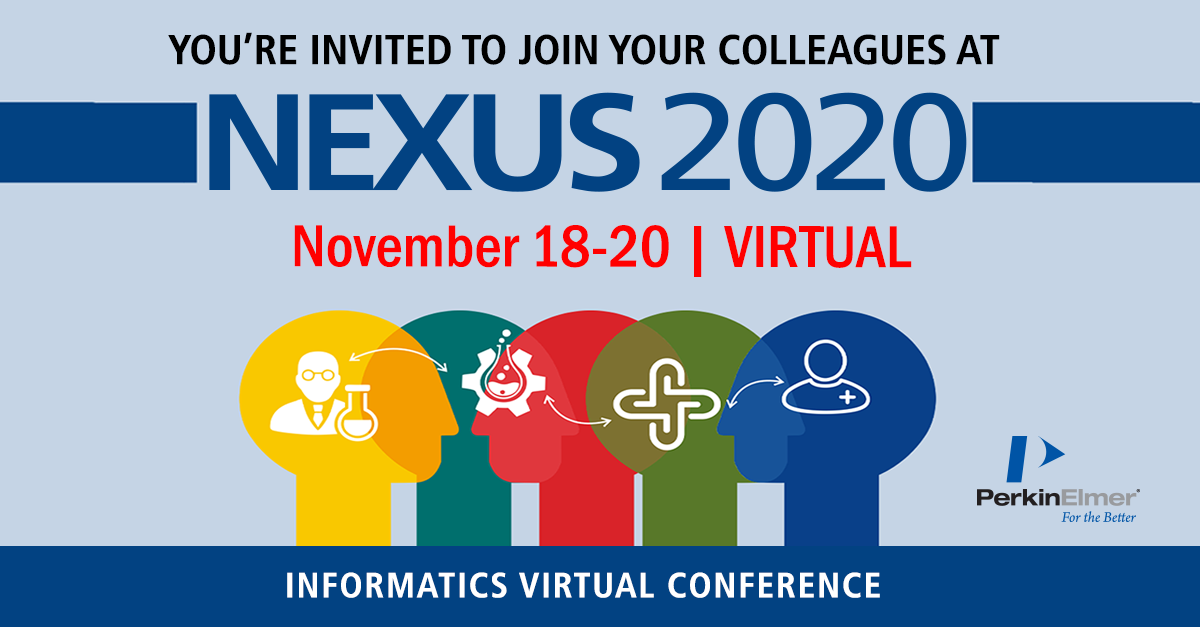 Join us for our Virtual Nexus User Conference PerkinElmer